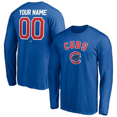 Chicago Cubs Personalized Winning Streak Name & Number Long Sleeve T-Shirt - MLB T-shirts