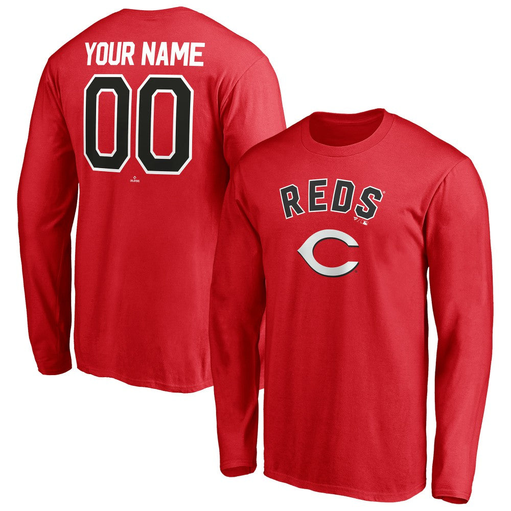 Cincinnati Reds Personalized Winning Streak Name & Number Long Sleeve T-Shirt - MLB T-shirts