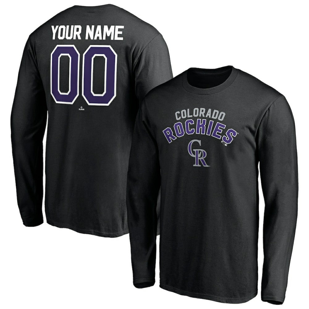 Colorado Rockies Personalized Winning Streak Name & Number Long Sleeve T-Shirt - MLB T-shirts