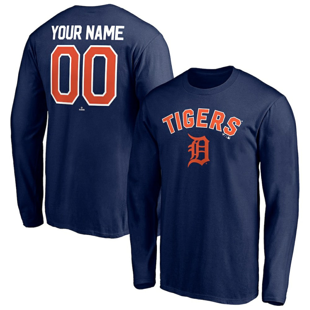 Detroit Tigers Personalized Winning Streak Name & Number Long Sleeve T-Shirt - MLB T-shirts