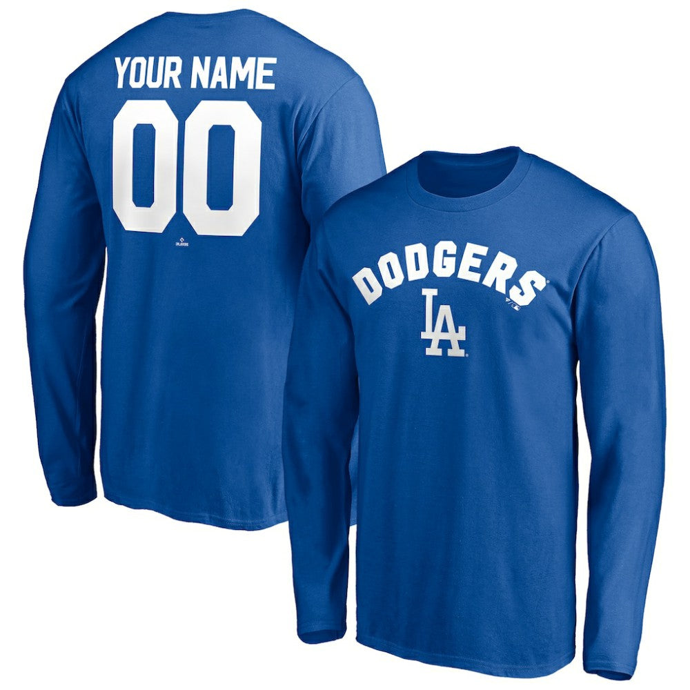 Los Angeles Dodgers Personalized Winning Streak Name & Number Long Sleeve T-Shirt - MLB T-shirts