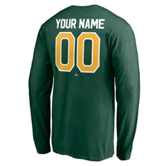 Athletics Personalized Winning Streak Name & Number Long Sleeve T-Shirt - MLB T-shirts