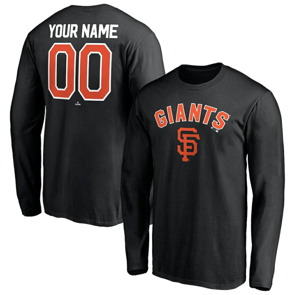 San Francisco Giants Personalized Winning Streak Name & Number Long Sleeve T-Shirt - MLB T-shirts