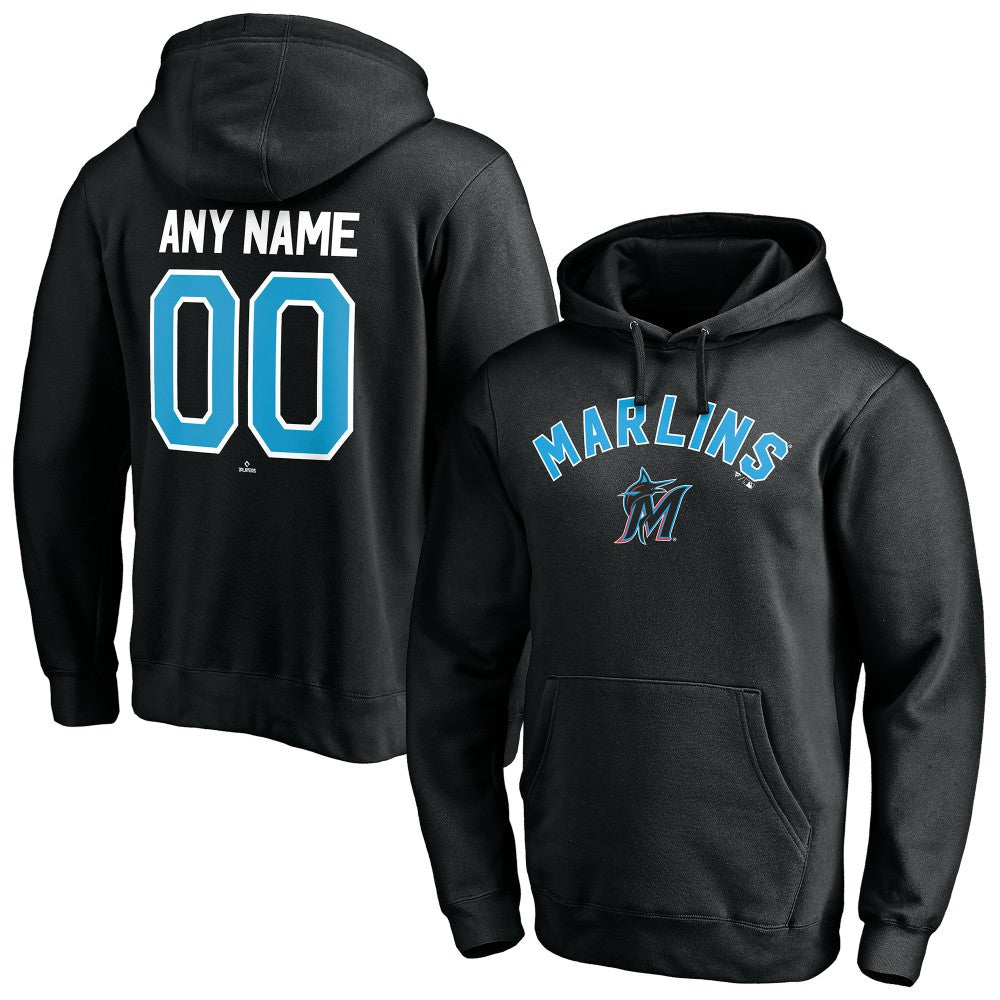 Miami Marlins Personalized Winning Streak Name & Number Pullover Hoodie - MLB Hoodies