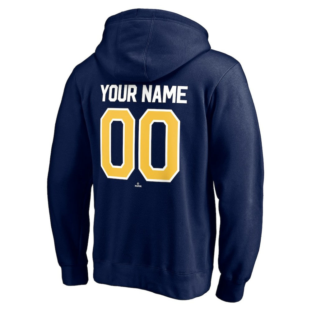 Milwaukee Brewers Personalized Winning Streak Name & Number Pullover Hoodie - MLB Hoodies
