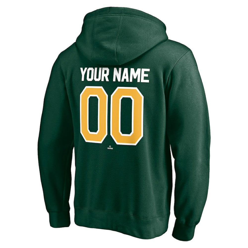 Athletics Personalized Winning Streak Name & Number Pullover Hoodie - MLB Hoodies