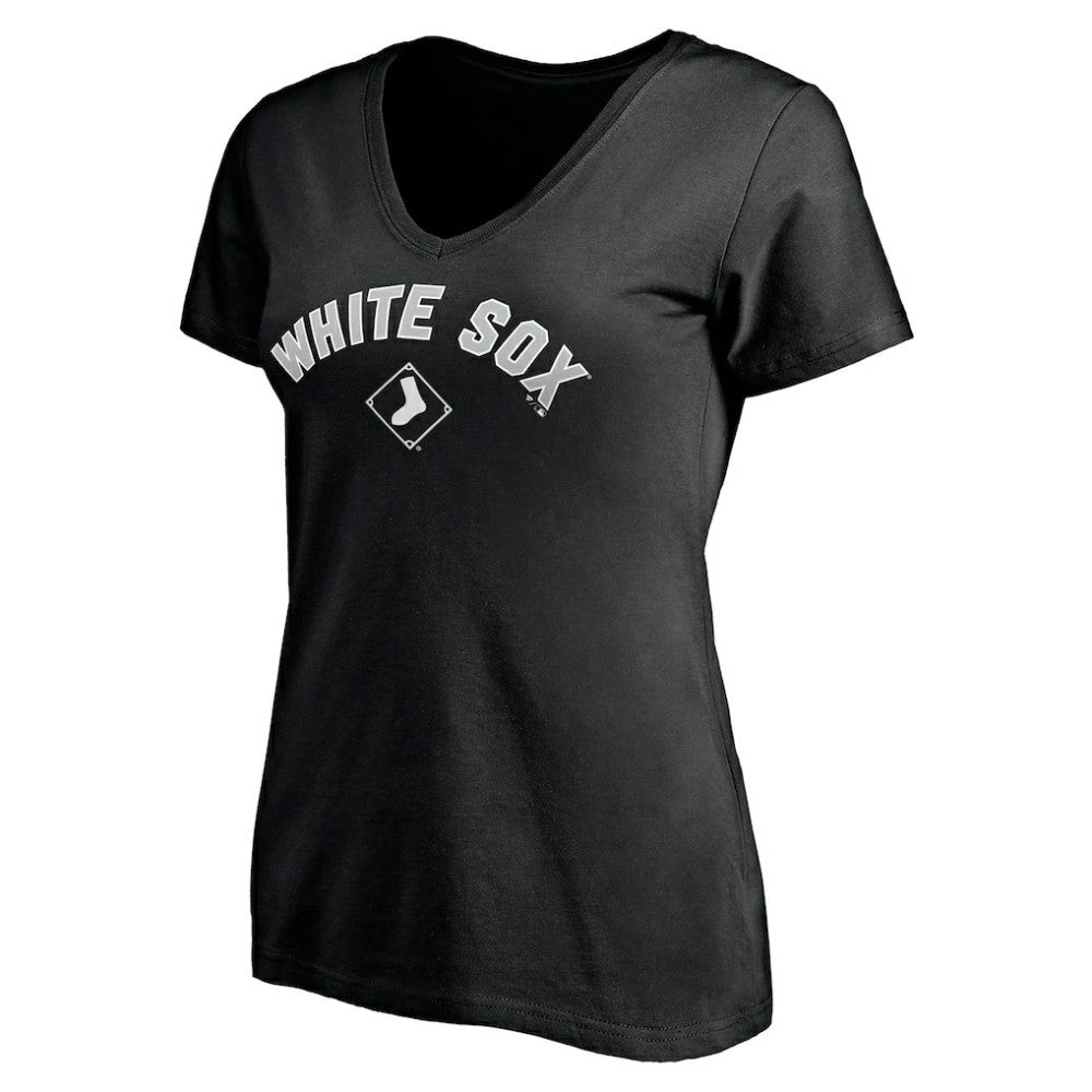Chicago White Sox Women's Personalized Winning Streak Name & Number V-Neck T-Shirt - MLB T-shirts