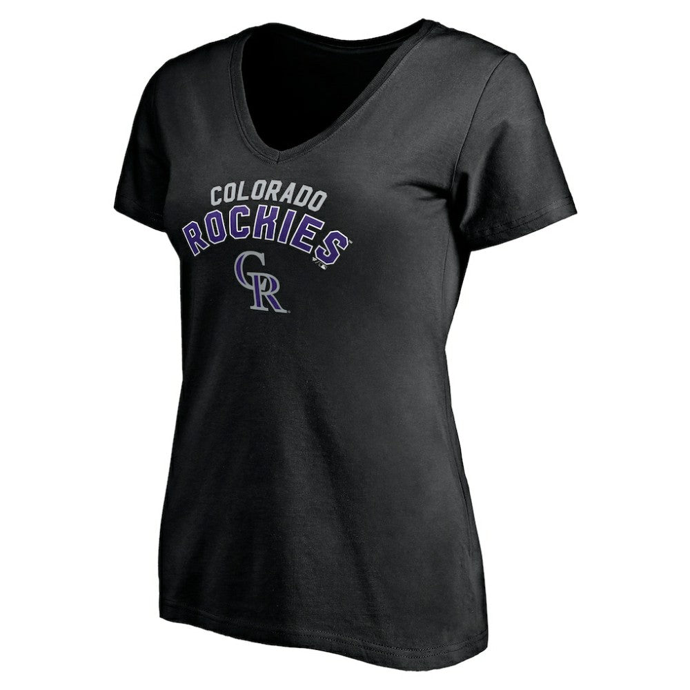 Colorado Rockies Women's Personalized Winning Streak Name & Number V-Neck T-Shirt - MLB T-shirts