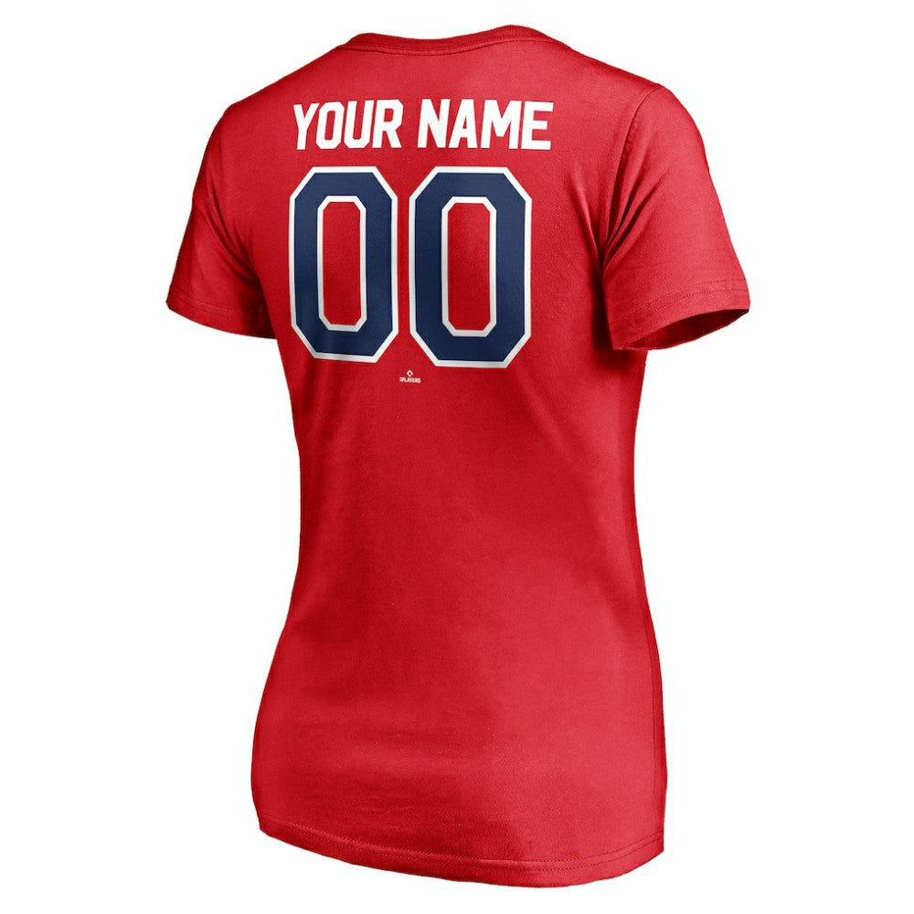 Philadelphia Phillies Women's Personalized Winning Streak Name & Number V-Neck T-Shirt - MLB T-shirts