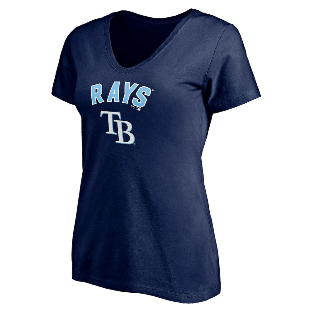 Tampa Bay Rays Women's Personalized Winning Streak Name & Number V-Neck T-Shirt - MLB T-shirts