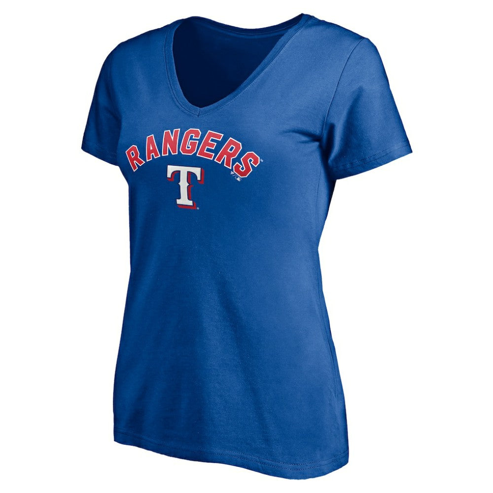 Texas Rangers Women's Personalized Winning Streak Name & Number V-Neck T-Shirt - MLB T-shirts