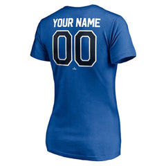 Toronto Blue Jays Women's Personalized Winning Streak Name & Number V-Neck T-Shirt - MLB T-shirts