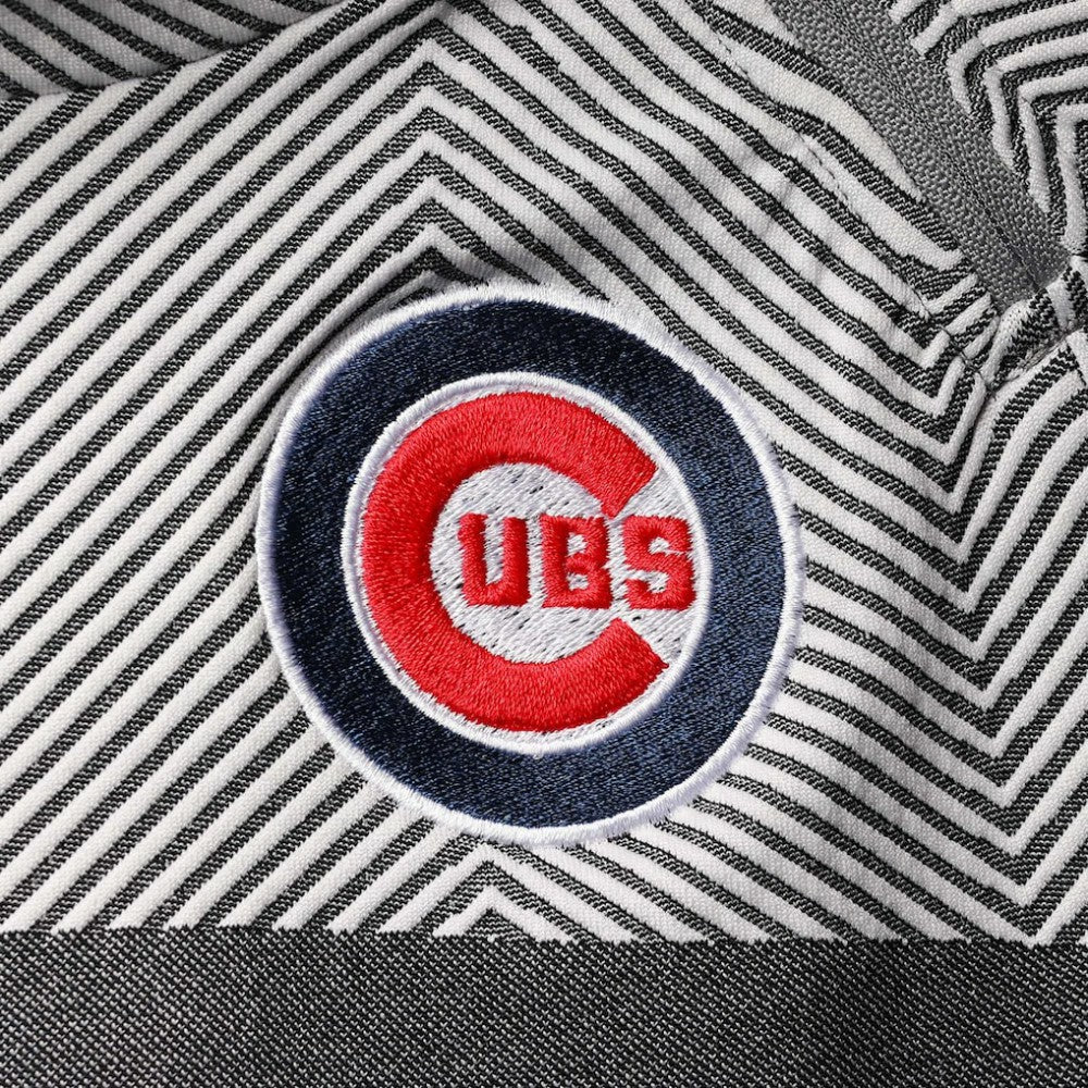 Chicago Cubs Levelwear Women's Verse Asymmetrical Raglan Tri-Blend Quarter-Zip Jacket - MLB Jackets