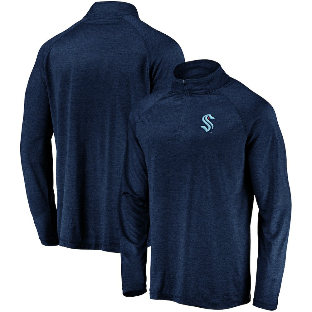 Seattle Kraken Fanatics Primary Logo Quarter-Zip Pullover Fleece Jacket -  NHL Pullover