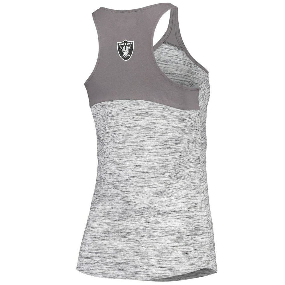 Las Vegas Raiders Women's Space Dye Racerback Scoop Neck Tank Top | NFL On sale