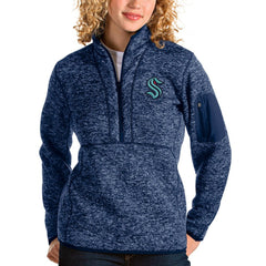 Seattle Kraken Antigua Women's Fortune Half-Zip Sweatshirt -  NHL Sweatshirts