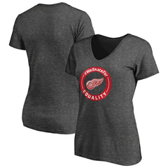 Detroit Red Wings Women's #WeSkateFor V-Neck T-Shirt -  NHL T-shirts
