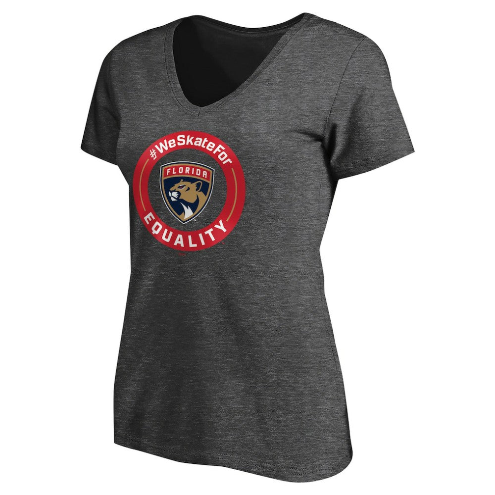 Florida Panthers Women's #WeSkateFor V-Neck T-Shirt -  NHL T-shirts