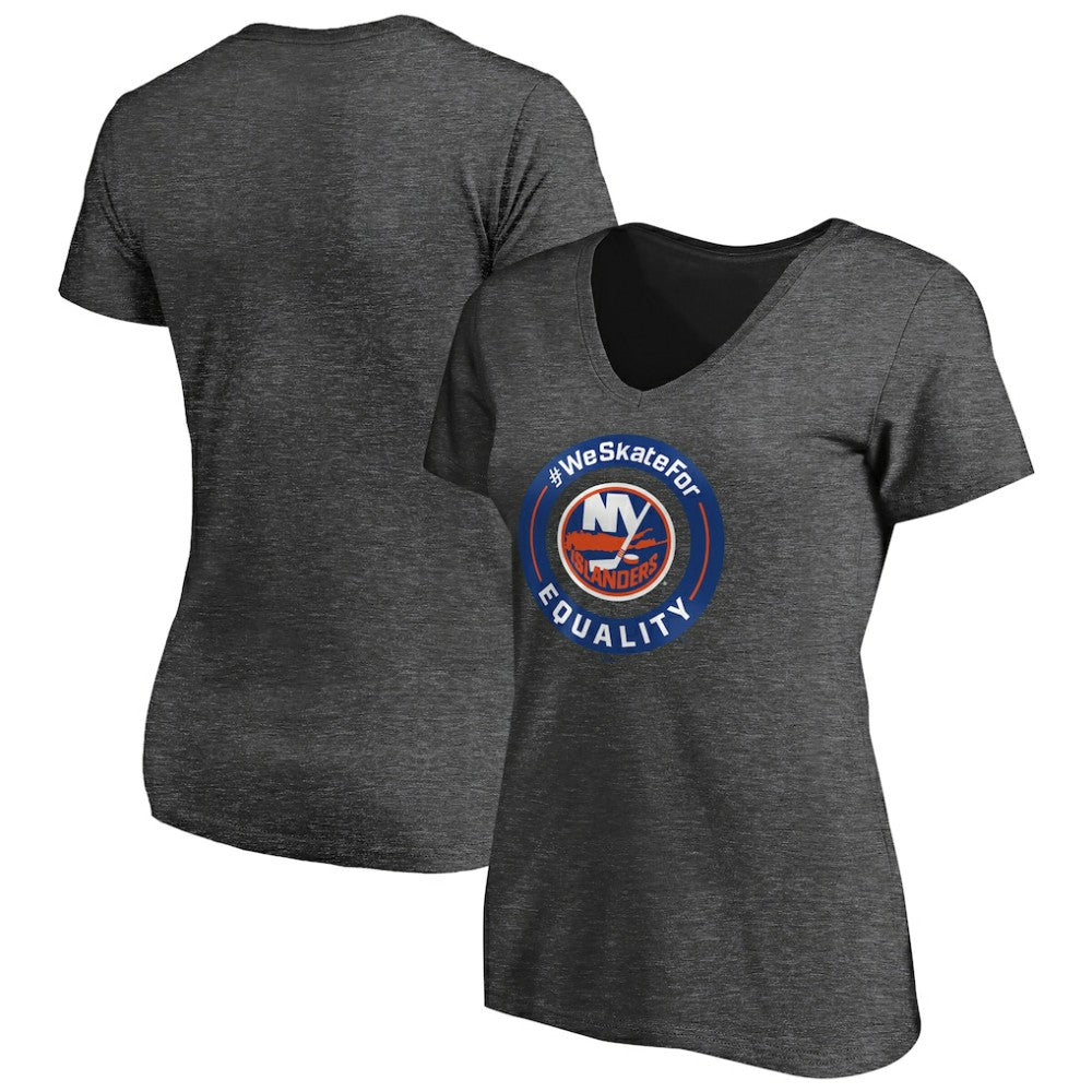 New York Islanders Women's #WeSkateFor V-Neck T-Shirt -  NHL T-shirts