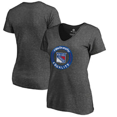 New York Rangers Women's #WeSkateFor V-Neck T-Shirt -  NHL T-shirts