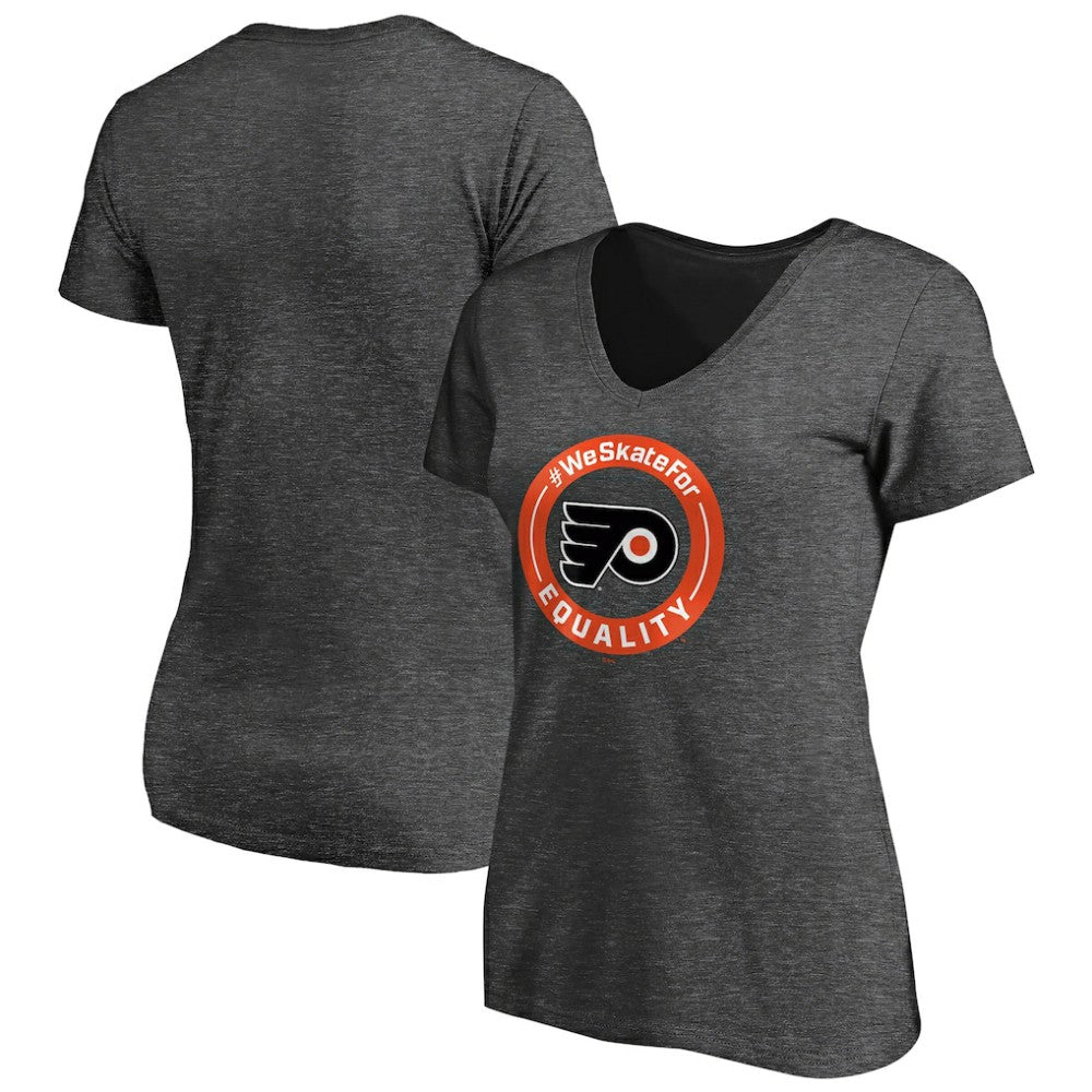 Philadelphia Flyers Women's #WeSkateFor V-Neck T-Shirt -  NHL T-shirts