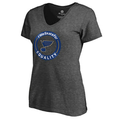 St. Louis Blues Women's #WeSkateFor V-Neck T-Shirt -  NHL T-shirts