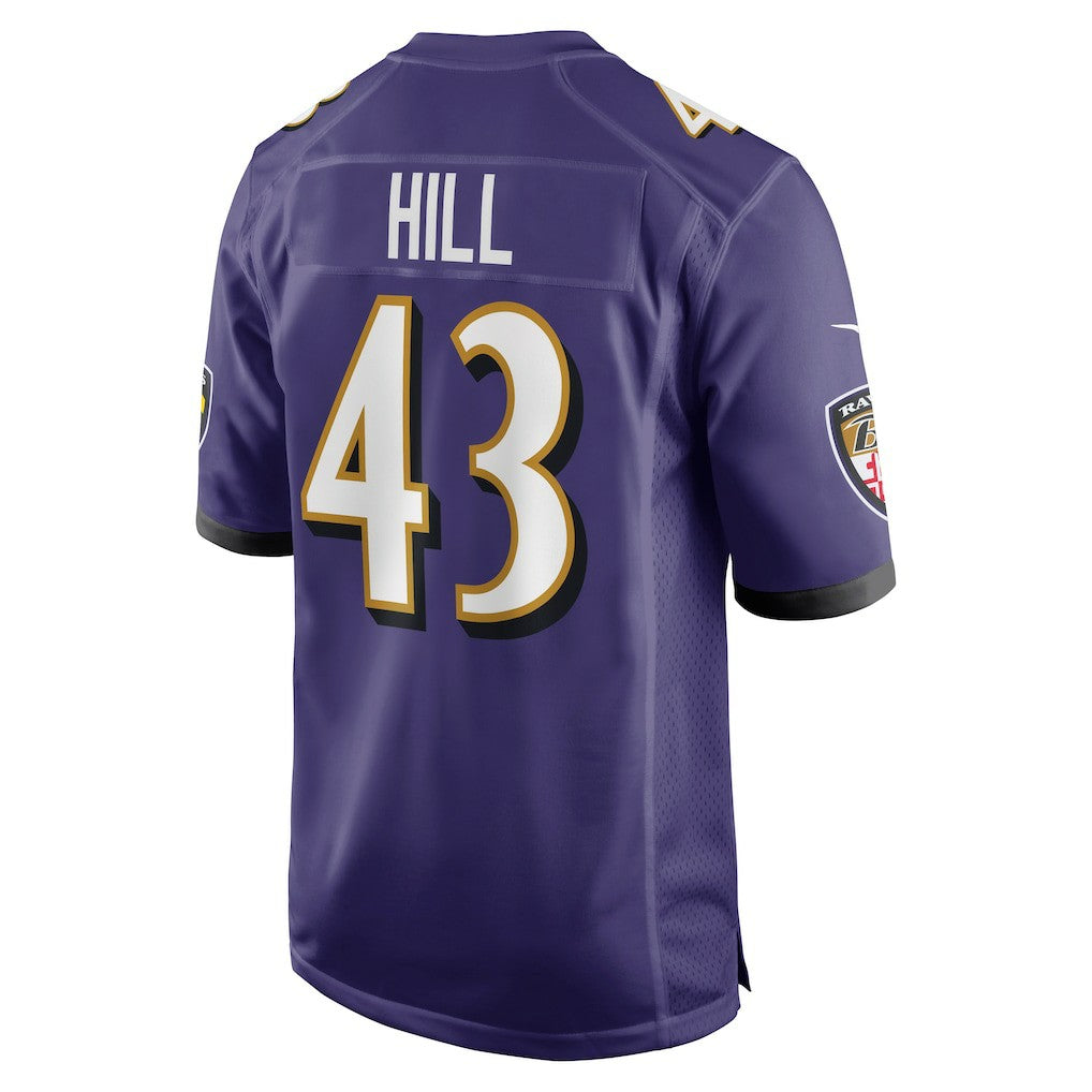 Baltimore Ravens Justice Hill  Game Jersey | NFL Near me