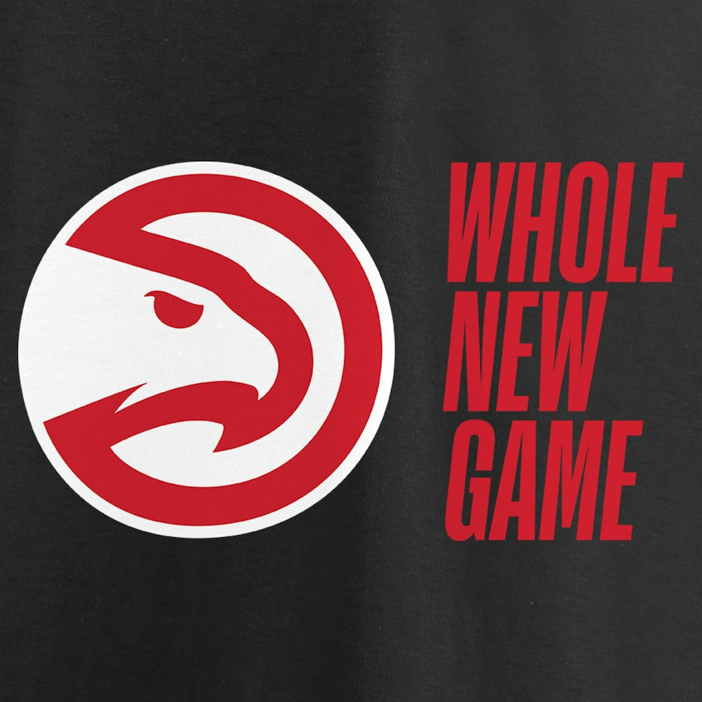 Black Atlanta Hawks Whole New Game Team T-Shirt | NBA