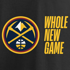 Black Denver Nuggets Whole New Game Team T-Shirt sale | NBA