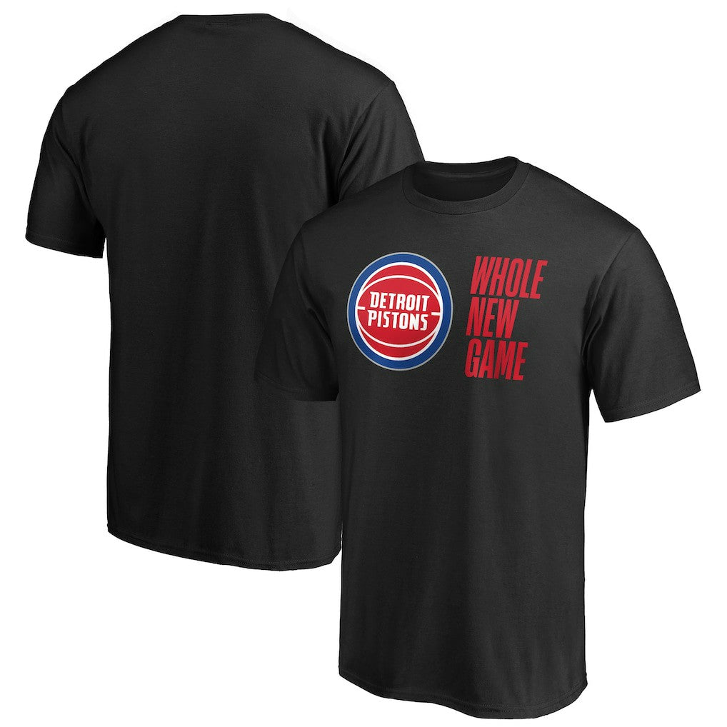 Black Detroit Pistons Whole New Game Team T-Shirt sale | NBA