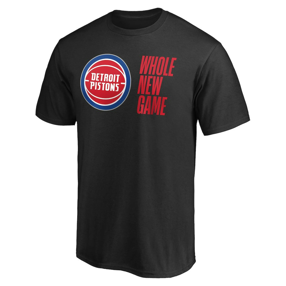 Black Detroit Pistons Whole New Game Team T-Shirt sale | NBA