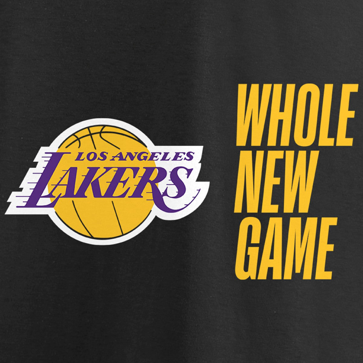 Black Los Angeles Lakers Whole New Game Team T-Shirt | NBA