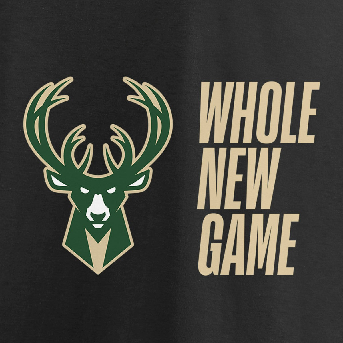 Black Milwaukee Bucks Whole New Game Team T-Shirt | NBA