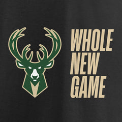 Black Milwaukee Bucks Whole New Game Team T-Shirt | NBA