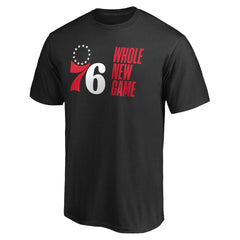 Black Philadelphia 76ers Whole New Game Team T-Shirt | NBA