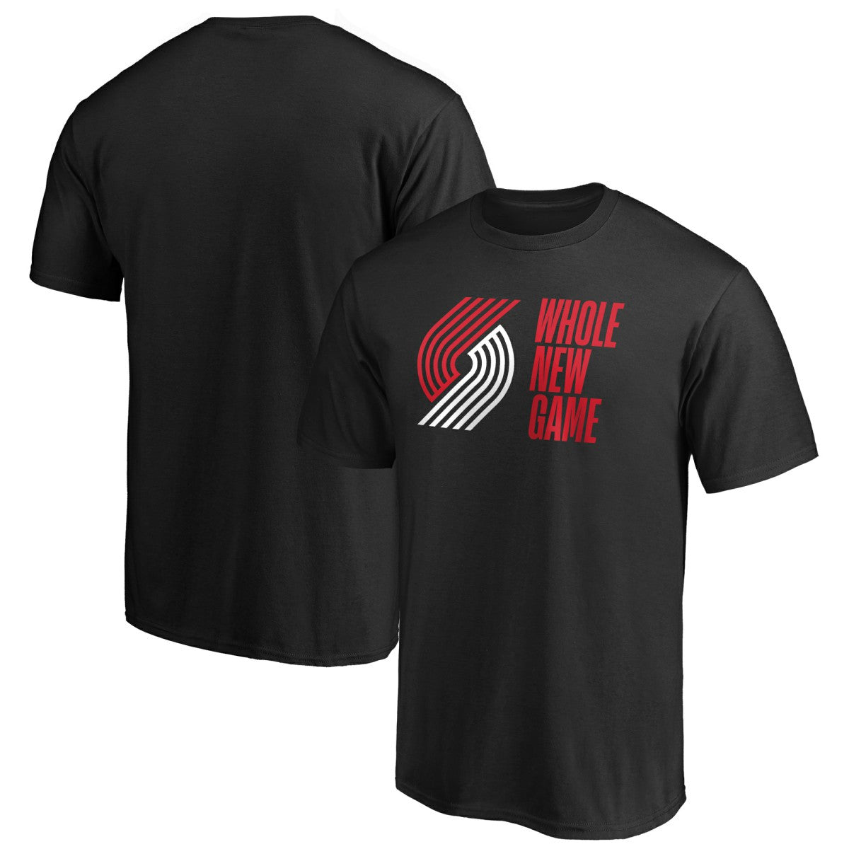 Black Portland Trail Blazers Whole New Game Team T-Shirt | NBA