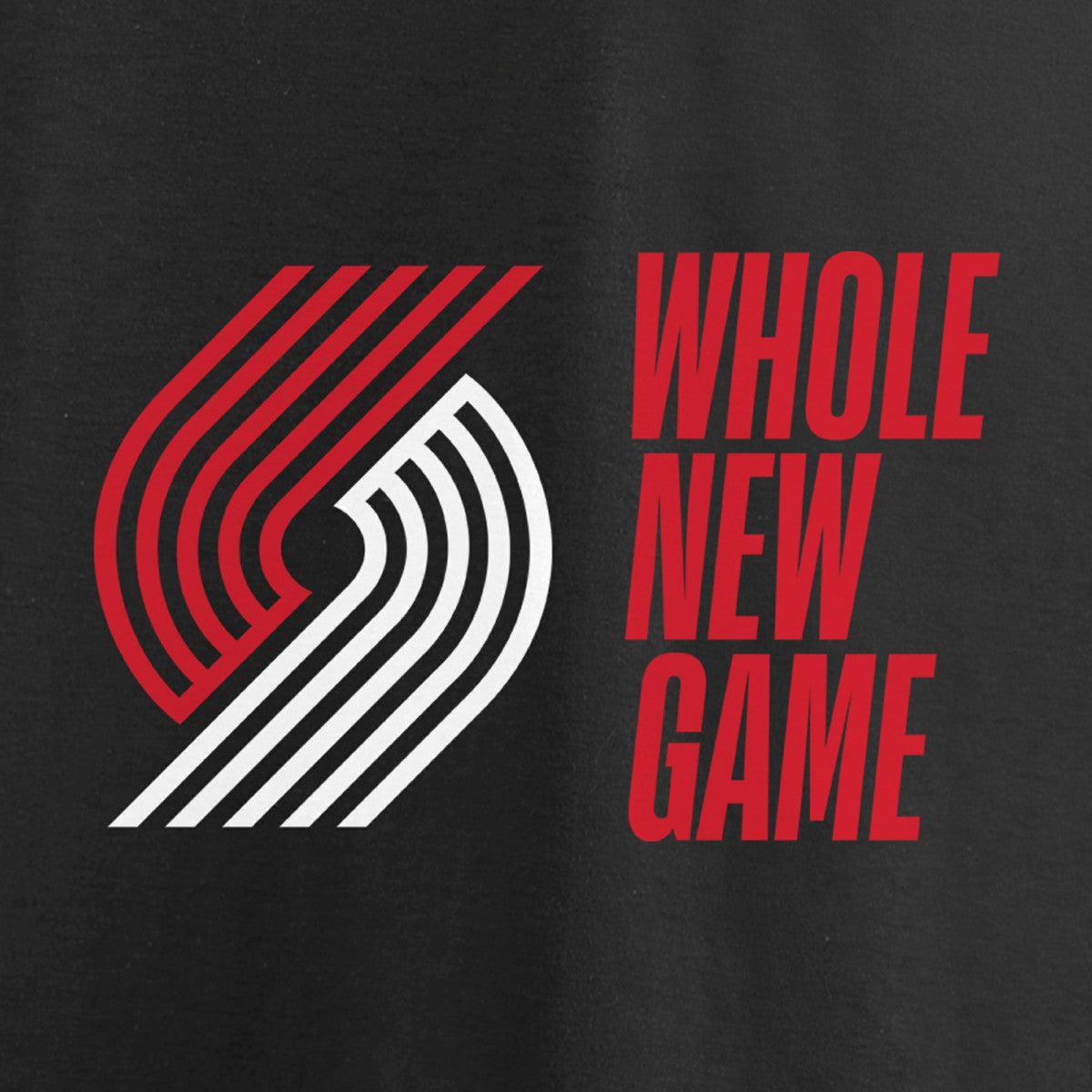 Black Portland Trail Blazers Whole New Game Team T-Shirt | NBA