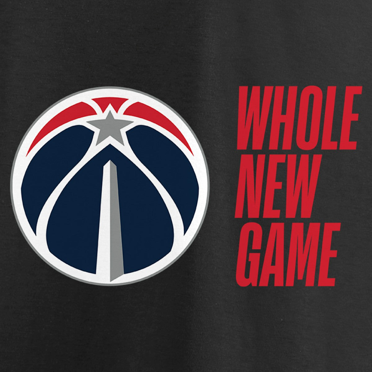 Black Washington Wizards Whole New Game Team T-Shirt | NBA