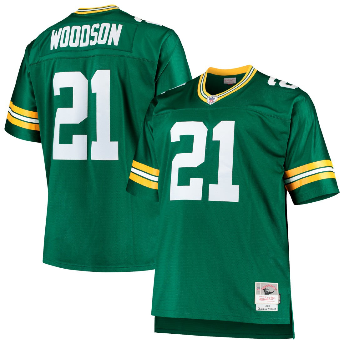 Green Bay Packers Charles Woodson  Big & Tall 2010 Retired Player Replica Jersey | NFL Outlet