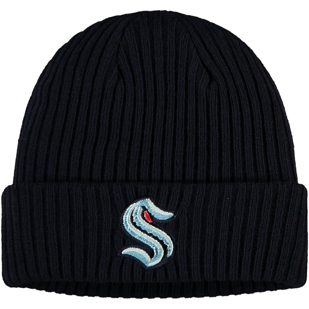 Seattle Kraken Fanatics Core Primary Logo Cuffed Knit Hat -  NHL Hats