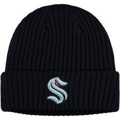 Seattle Kraken Fanatics Core Primary Logo Cuffed Knit Hat -  NHL Hats