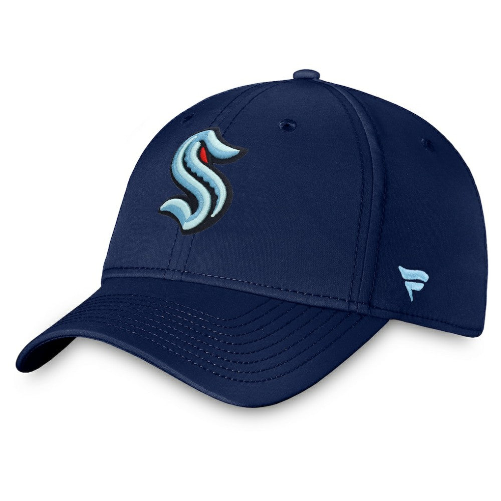 Seattle Kraken Fanatics Core Primary Logo Flex Hat -  NHL Hats