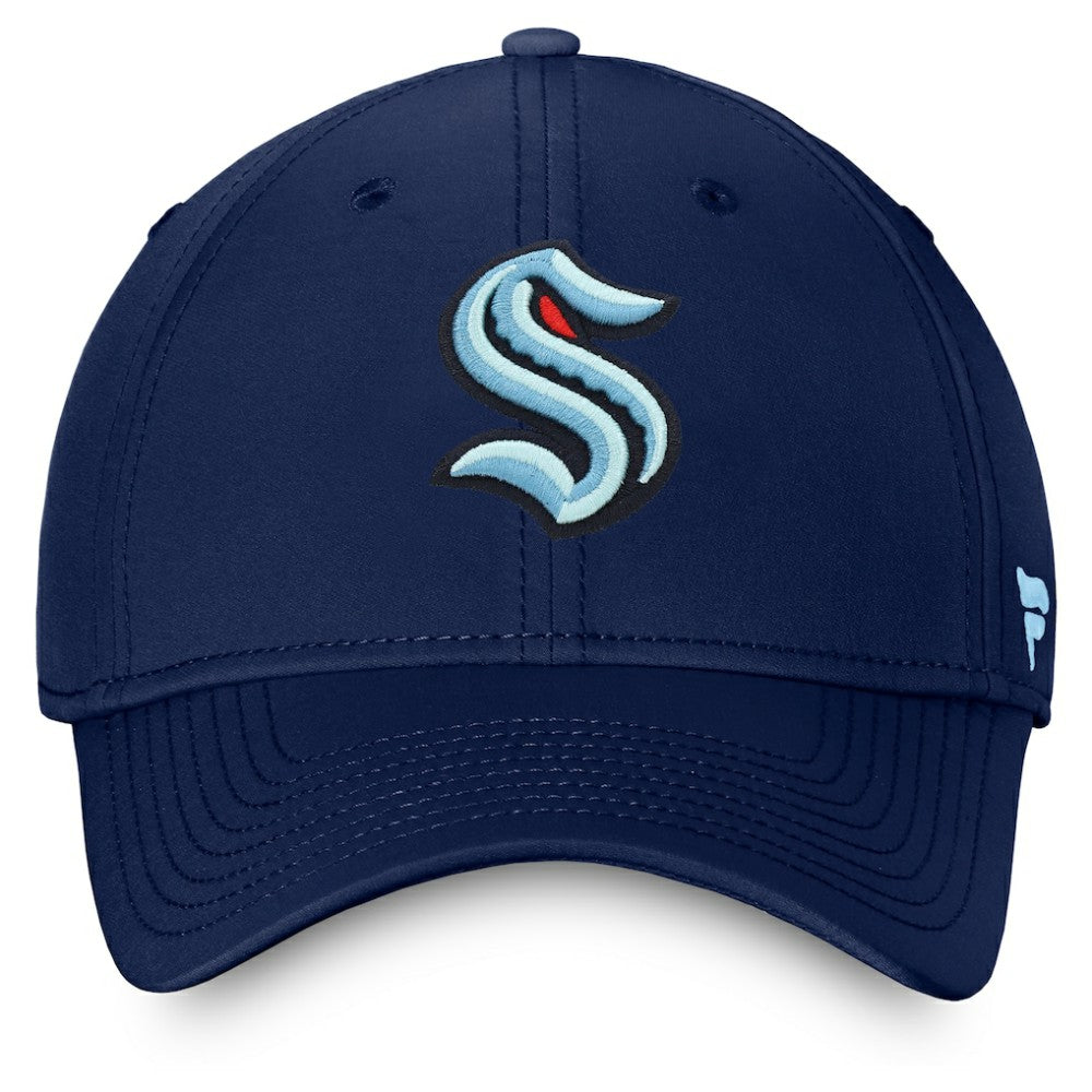 Seattle Kraken Fanatics Core Primary Logo Flex Hat -  NHL Hats