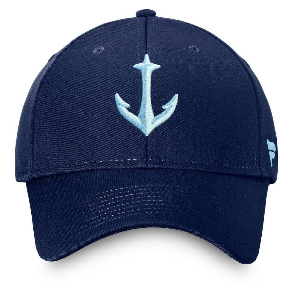 Seattle Kraken Fanatics Core Secondary Logo Adjustable Hat -  NHL Hats