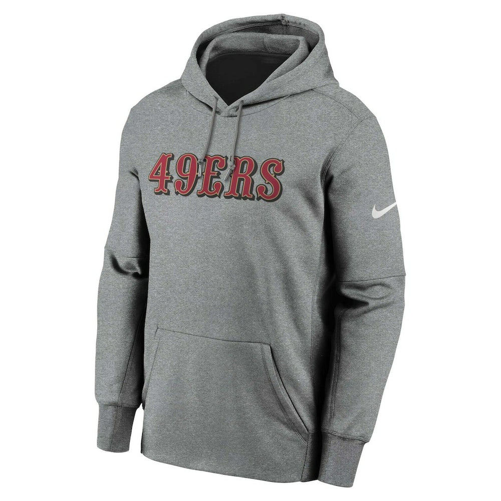 San Francisco 49ers Wordmark Performance Pullover Hoodie | NFL Discount