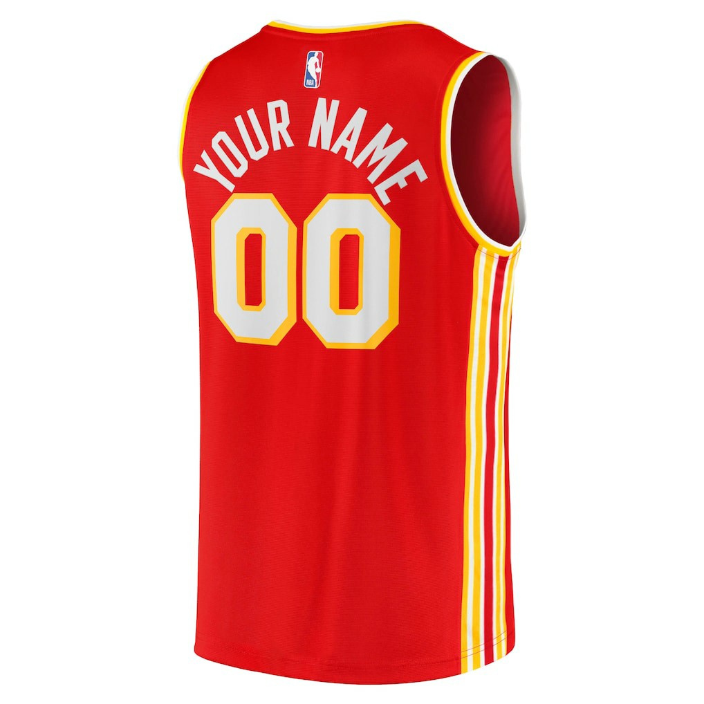 Red Atlanta Hawks Fast Break Replica Custom Jersey | NBA