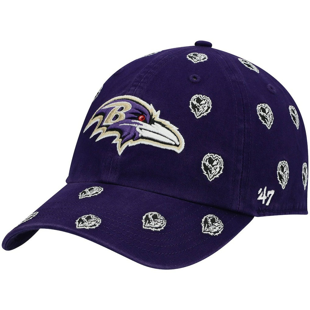 Baltimore Ravens '47 Women's Confetti Clean Up Head Logo Adjustable Hat | NFL Near me