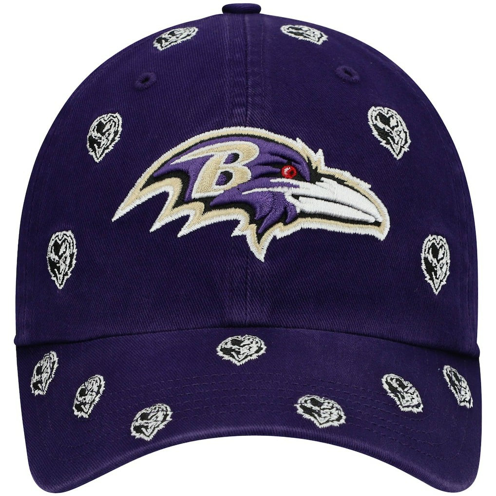 Baltimore Ravens '47 Women's Confetti Clean Up Head Logo Adjustable Hat | NFL Near me
