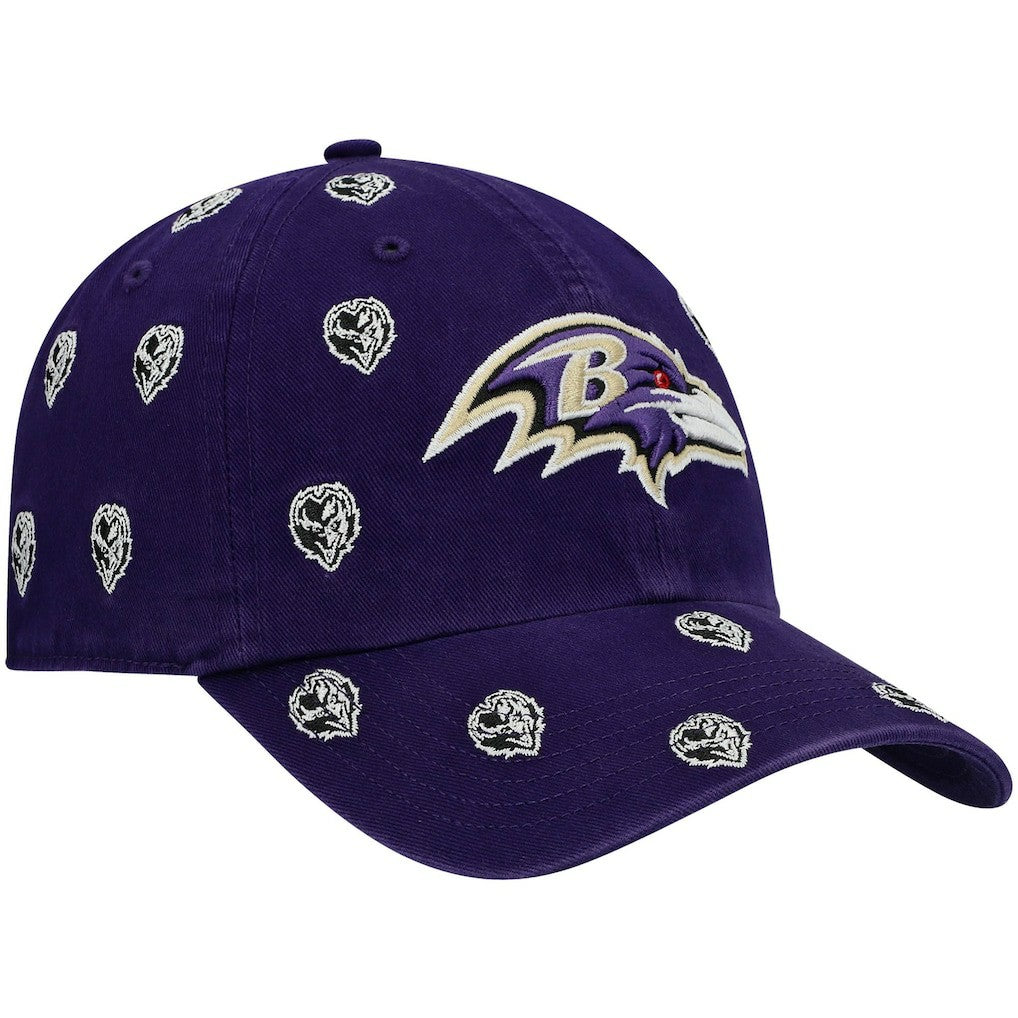 Baltimore Ravens '47 Women's Confetti Clean Up Head Logo Adjustable Hat | NFL Near me