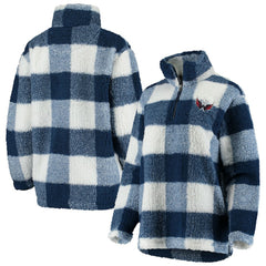 Washington Capitals G-III 4Her by Carl Banks Women's Plaid Sherpa Quarter-Zip Jacket -  NHL Jackets